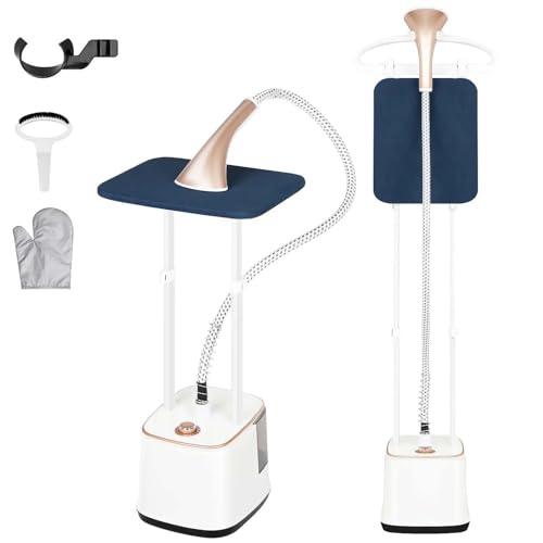 2000W Standing Garment Steamer with 10 Steam Levels and 2.7L Water Tank