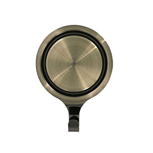Pinch-Free Magnetic Wreath Hanger for Steel Doors - Antique Brass (1 Pack)