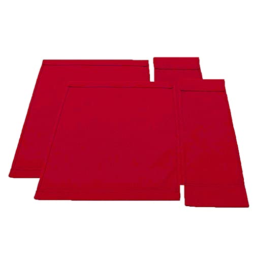 Director Chair Replacement Canvas Set - Red Fabric Seat and Back Covers