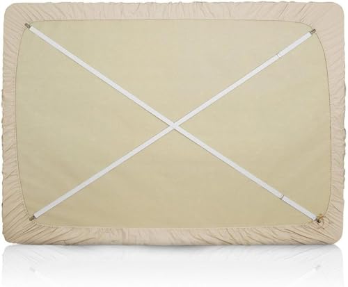 Adjustable 4-Piece Bed Sheet Fastener Straps, 20" to 78"