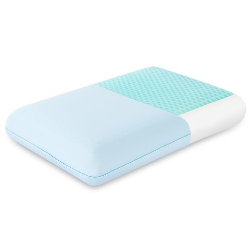 EGOHOME Cooling Gel Memory Foam Pillow - Reversible Neck Support Bed Pillow