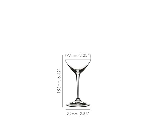Riedel Nick & Nora Cocktail Glass Set - 4oz Old-Fashioned & Martini Glasses, Pack of 2