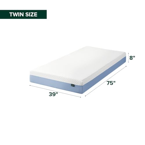 Zinus 8 Inch Twin Cooling Essential Memory Foam Mattress
