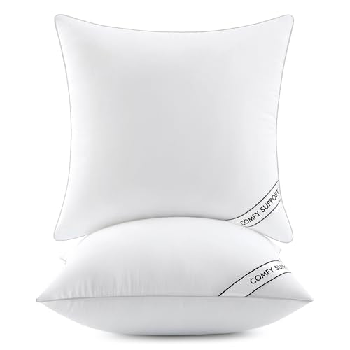 MIULEE 26x26 Decorative Throw Pillow Inserts (Pack of 2) - Down Alternative