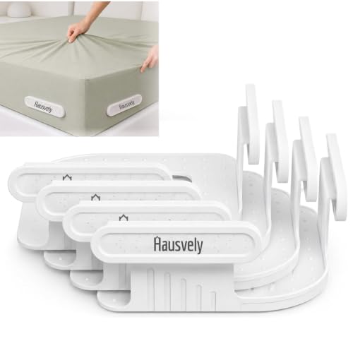 Bed Sheet Holders for Corners – 4 Pack Fitted Sheet Clips