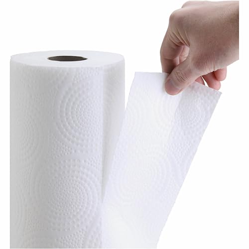 2-Ply Household Paper Towel Rolls - Absorbent White Sheets (Pack of 30)