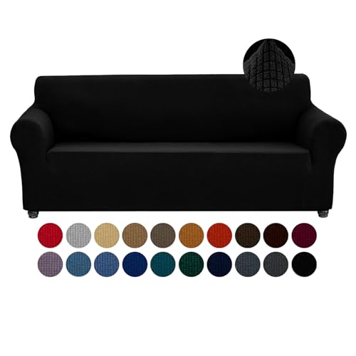 Stretch Sofa Slipcover - 1-Piece Water-Repellent Couch Cover for 3 Cushion Sofas