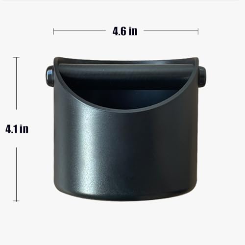 4.6-Inch Coffee Knock Box - Durable Espresso Grounds Bin with Non-Slip Base