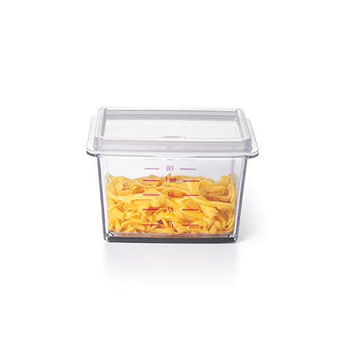 OXO Good Grips Etched Box Grater with Removable Zester | Ideal for Grating Cheese or Zesting Fruits | Storage Container Included | 4 Sided Grater | Comfortable Handle