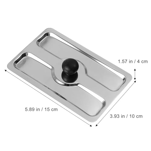 Stainless Steel Toaster Dust Cover - Protective Bread Maker Lid