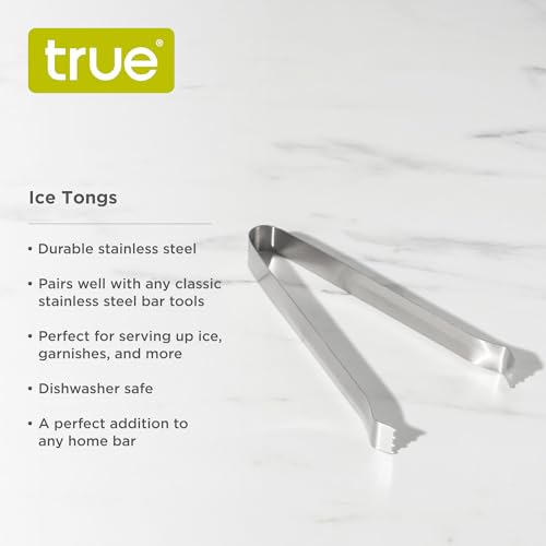 Stainless Steel Ice Tongs 6 Inch for Cocktails & Serving Food - Dishwasher Safe