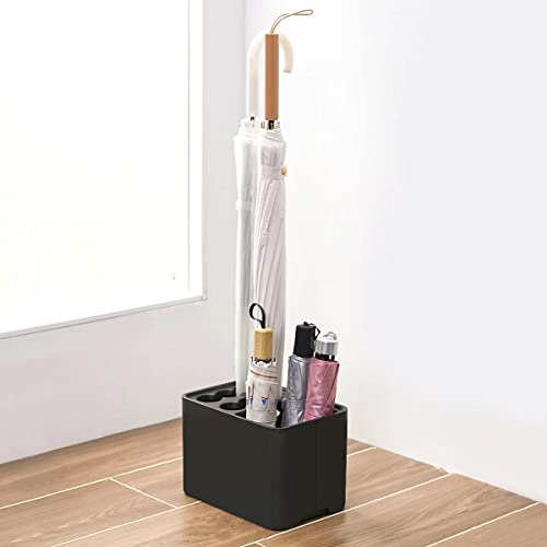 Slim Umbrella Stand with Drip Tray - Compact Entryway Organizer