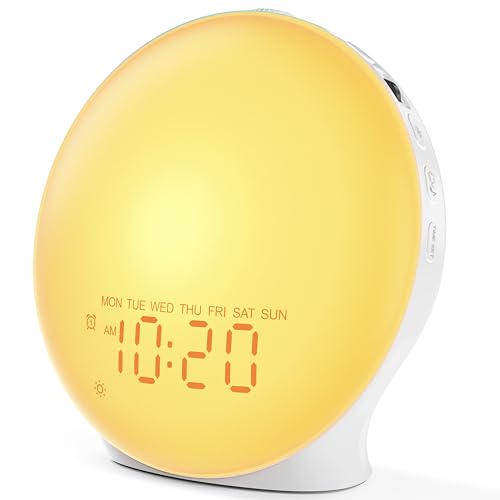 Sunrise Alarm Clock & White Noise Machine with Bluetooth Speaker & Night Light