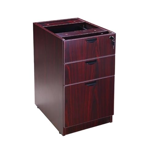 Boss Office Products 71-Inch Executive Desk with Credenza & Hutch, Mahogany Finish