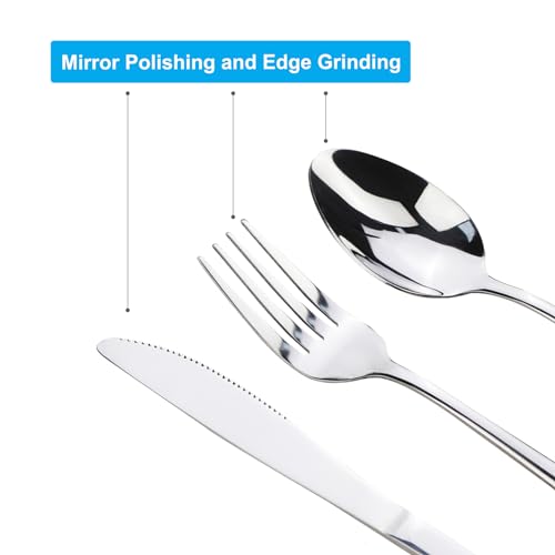 4-Piece Stainless Steel Travel Utensils Set with Carrying Case