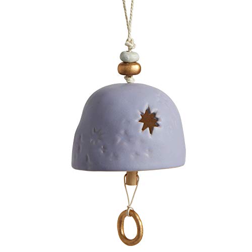 Celebrate Stoneware Handcrafted Bell with Twine and Gift Box