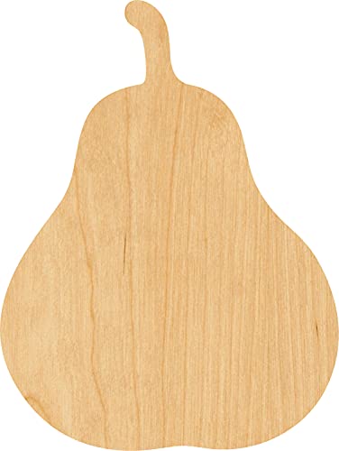 4-Inch Pear Wood Cutout, Unfinished Baltic Birch Craft Shape