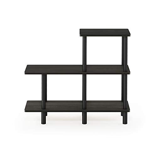 3-Tier Open Cube Ladder Shelf, Modern Storage Bookcase for Home Office
