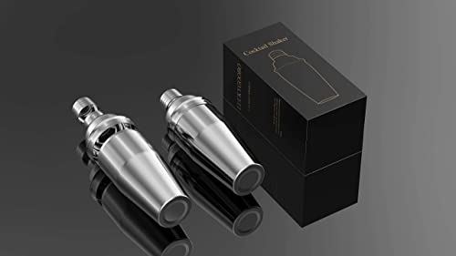24oz Stainless Steel Cocktail Shaker with Built-in Strainer