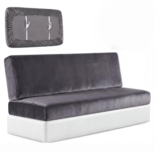 RV Couch Covers for Sofa Bed - 2-Piece Velvet Slipcovers