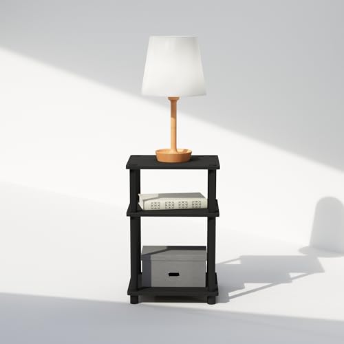Furinno 3-Tier Open Storage Nightstand End Table