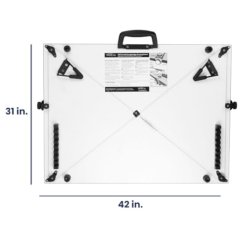 30x42 Inch Portable Drafting Table with Parallel Bar and Folding Legs