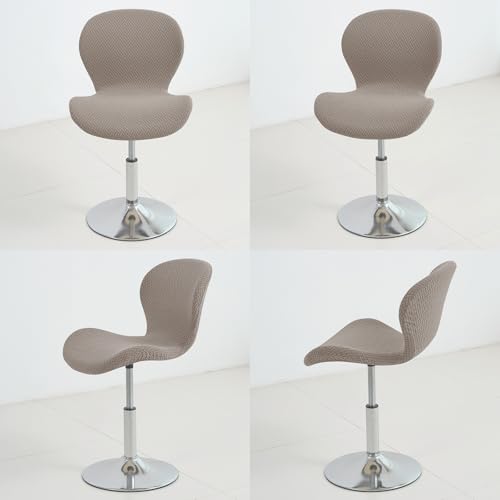 Stretch Bar Stool Covers with Backs, Set of 4 Washable Slipcovers