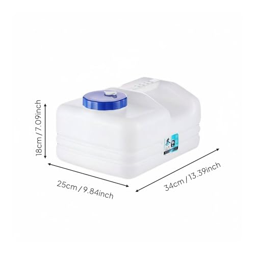 10L Water Storage Tank with Wide Opening - Space Saving Household & Camping Container