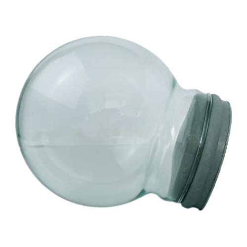 DIY Empty Glass Snow Globe Kit - 100mm Fillable Water Globe for Crafts