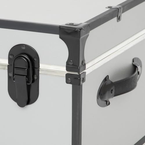 30-Inch Under-Bed Storage Trunk with Locking Latch and Wheels