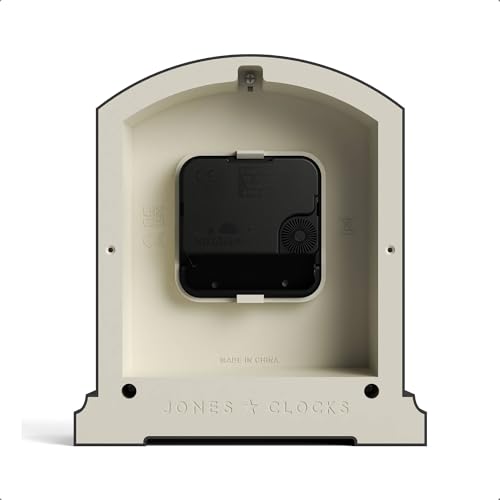 Modern Arch Top Mantel Clock - Asparagus Green Contemporary Desk Clock