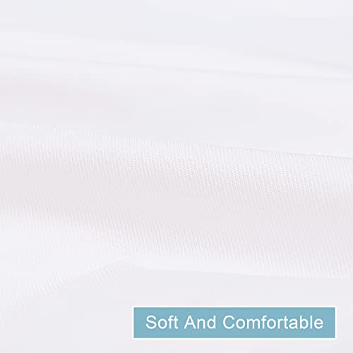 Waterproof Standard Pillow Protectors - Jersey Knit Zippered Covers, 4 Pack