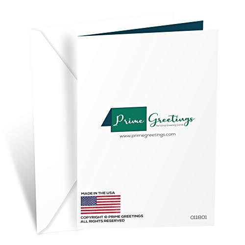 Christmas Card for Nephew - Eco-Friendly Thick Card Stock with Premium Envelope, Made in USA, 5x7.75 inches