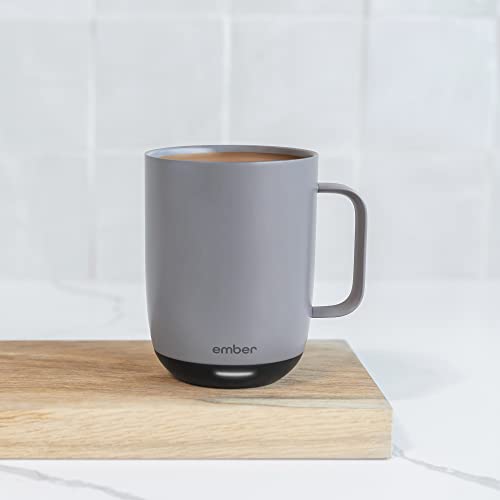 Ember Temperature Control Smart Mug 2 Gray 14oz App-Controlled Heated Coffee Mug