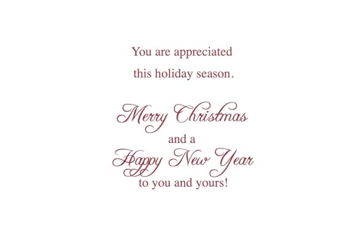 Thank You Christmas Card for UPS Driver - Holiday Greeting Card with Envelope