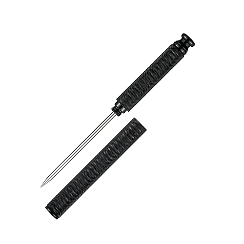 FANYUN Black Stainless Steel Ice Pick with Safety Cover - Heavy-Duty & Non-Slip Handle