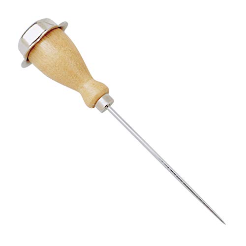 Norpro 7.25" Wooden Handle Ice Pick - Heavy-Duty Stainless Steel, One Size