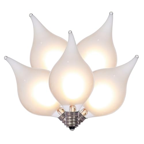 Vickerman Warm White LED G45 Flame Tip String Lights - 15ft, Indoor/Outdoor