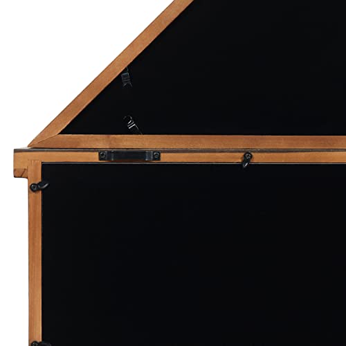 Rustic Wood Burial Flag Display Case with Certificate Holder