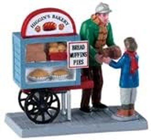 Lemax Delivery Bread Cart - Charming Bakery Display | Perfect for Holiday Villages