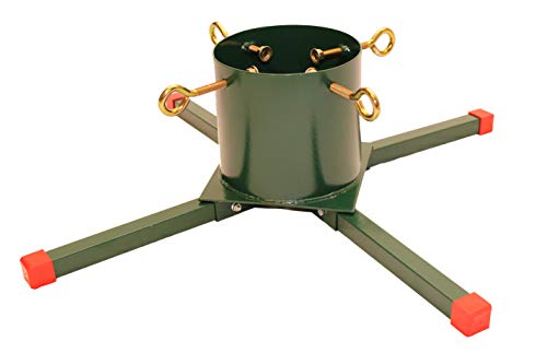 Heavy Duty Welded Steel Christmas Tree Stand for Live Trees 5 to 12 Ft