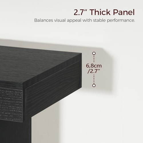 Modern 2-Tier Console Table, 39.4-Inch Rectangular Entryway Sofa Table