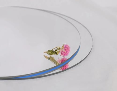 4 Pcs 10-Inch Round Acrylic Mirror Tiles - Self-Adhesive Wall Decor