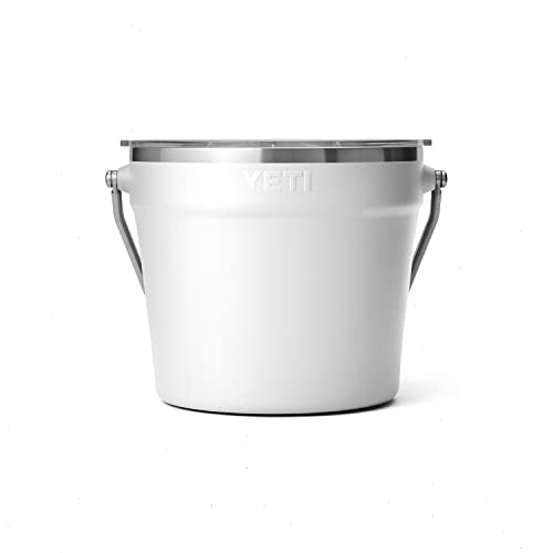 Insulated Stainless Steel Beverage Ice Bucket with Rotating Handle