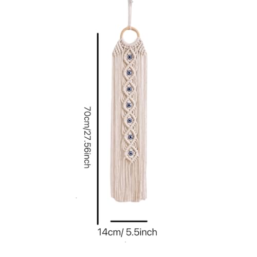 Boho Macrame Evil Eye Wall Hanging Dream Catcher Handmade Cotton Decor