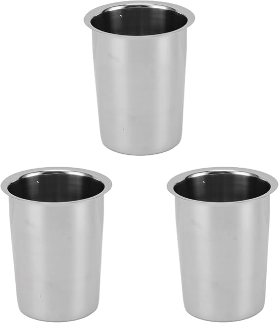 HEEPDD Stainless Steel Kitchen Utensil Holder, Countertop Organizer for Cooking Utensils, Silverware, Chopsticks, 5.4 x 3.4 Inch, 3 Pack