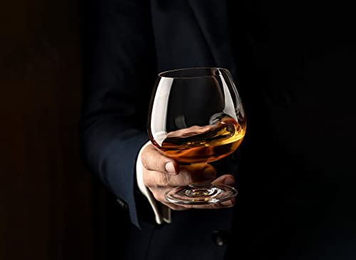 GLASSIQUE CADEAU 21 oz Crystal Brandy & Cognac Snifter Glasses Set of 2
