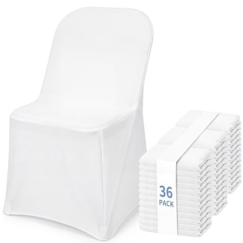 36 Pcs Spandex Folding Chair Covers - Washable & Stretch Fit