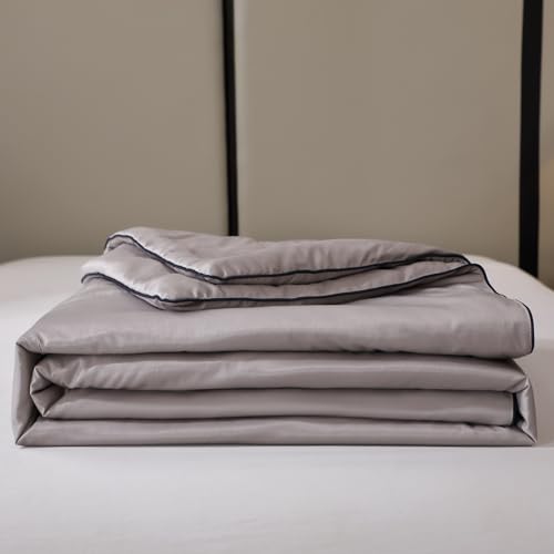Lightweight Cooling Comforter Quilt - Soft & Breathable King Size (Grey)