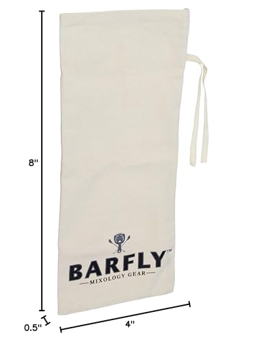 Barfly Lewis Canvas Ice Bag 1.3x24.2x29.6cm - Durable Barware Accessory